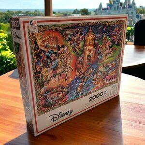 Disney 2000 Piece Puzzle 38 x 26 Mickey Minnie Mouse Donald‎ Duck Goofy 43501